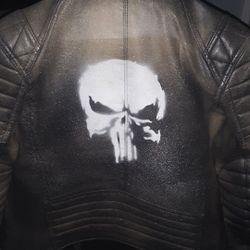 Custom Painted Leather Jacket