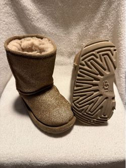 Toddler gold Ugg boots