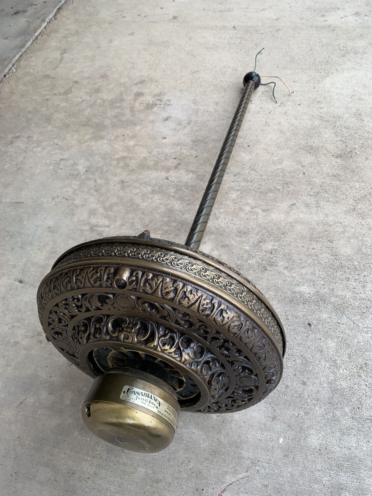 Casablanca Intellitouch Brass Ceiling Fan