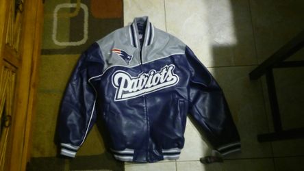 Leather New England Patriots jacket