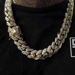 🌟 Chain Necklace 20mm Miami Cuban Link Gold Plated Handmade 5x Plated Premium Quality 🔥