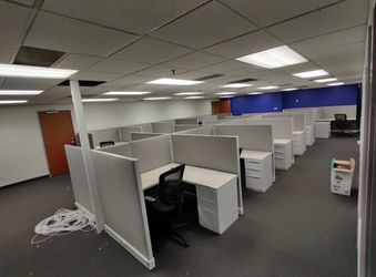 Office Cubicle Workstations Set