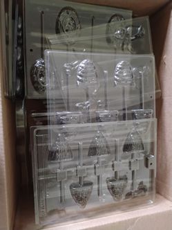 Box of vintage candy molds quantity of 50 all for $65