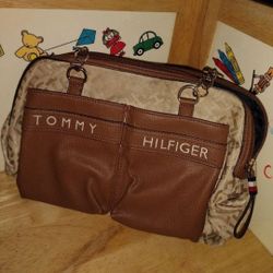 Tommy Hilfiger purse women's with gold and leather straps