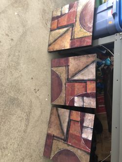 3 piece World Market Canvas pictures