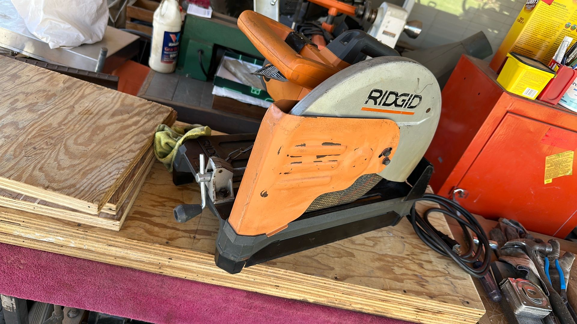 Ridgid Shop Saw 14” Heavy Duty Used In Perfect Conditions 135 Dls