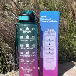 Sport Water Bottle with Time Markers to Keep You on Track!
