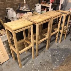30 inch  Stylish Bar Stools ....(4 For $150)   Finished  Or Unfinished 
