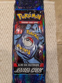Pokémon x Santa Cruz 2026 Blind Bag Skateboard Deck 8in x 31.6in