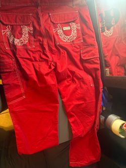 True Religion Red Cargo Pants
