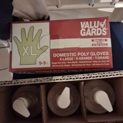 Hand Sanitizer And Gloves