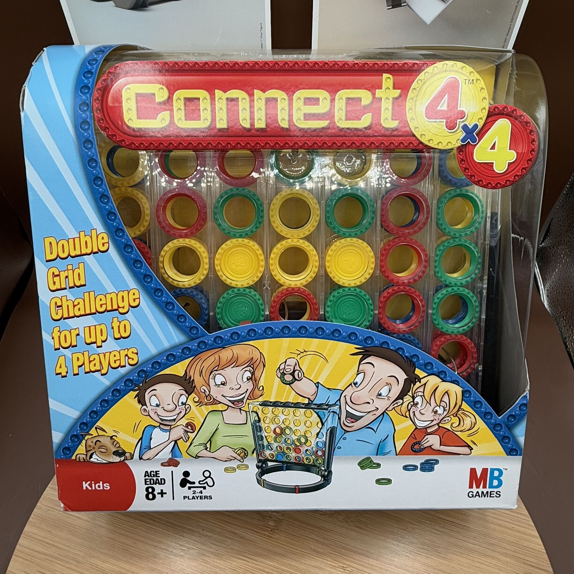 MB Games 2008 Hasbro Connect X 4 Game Double Grid Challenge. New In box