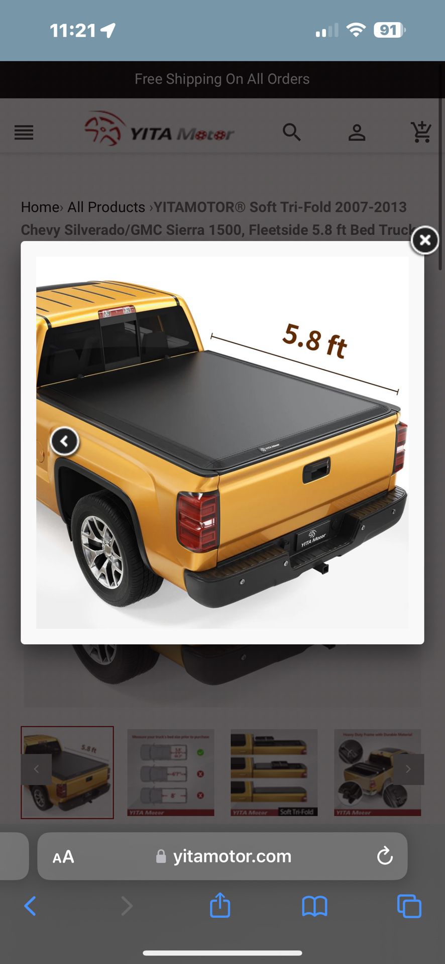 Chevy GMC Bed Cover Tonneau Cover 