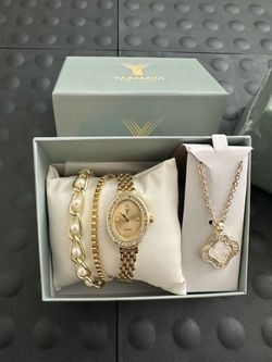 (2) NEW watch jewelry set $25 for both