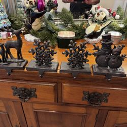 7” Metal Stocking Hangers (4)