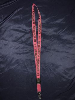 Pink under armor lanyard