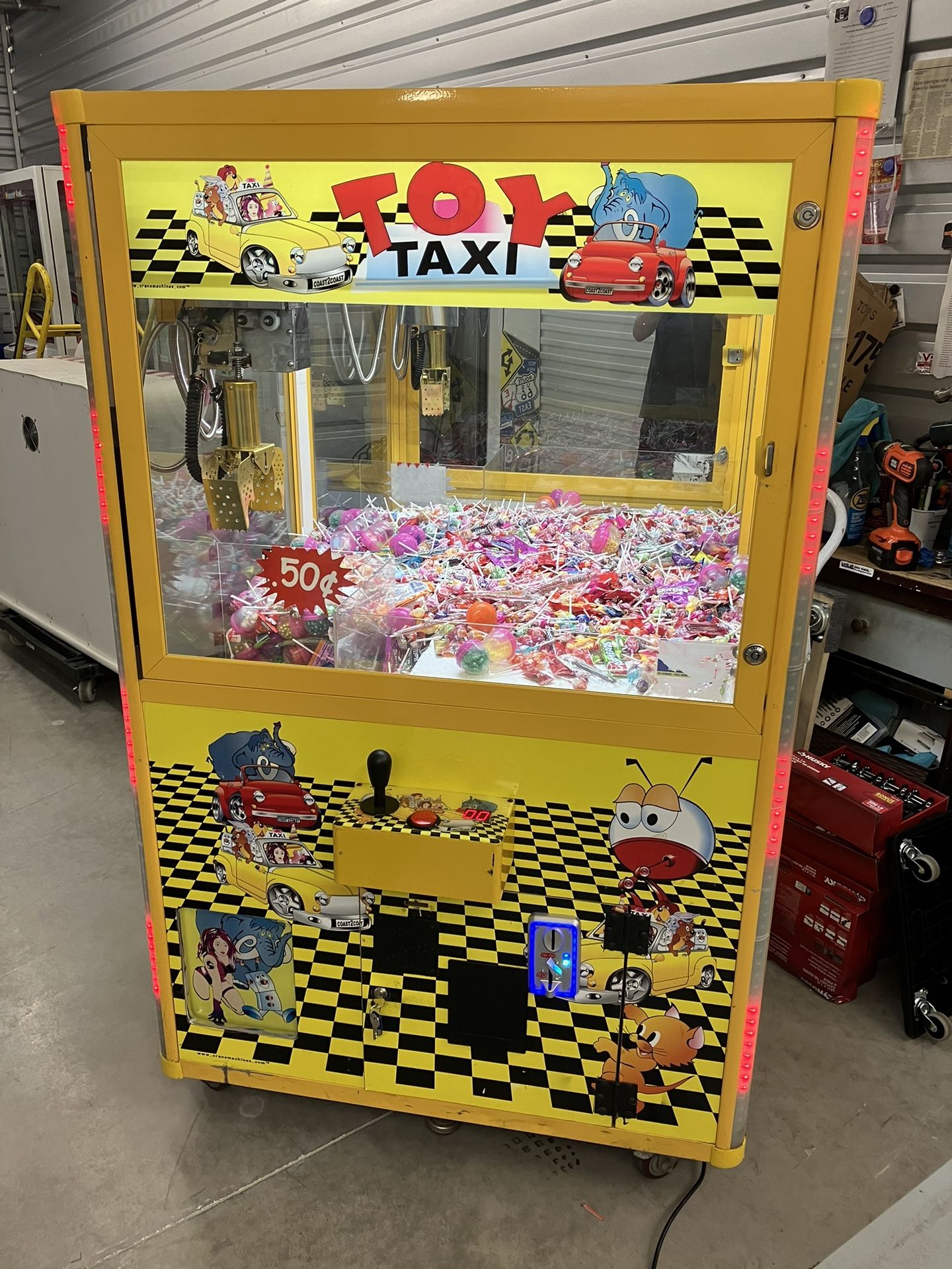 Toy Taxi Claw Machine Crane Arcade Game!