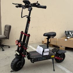 ZonDoo ZO03 Plus Electric Scooter for Adults,Up to 58 MPH 60 Miles Range, 6000W Dual Motors 11" Off-Road Tires Sports E-scooter for Heavy Adults