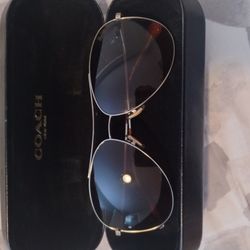 Coach Light Gold Sunglasses 