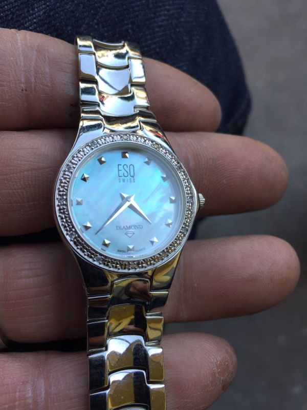 Esq ladies shop watches with diamonds
