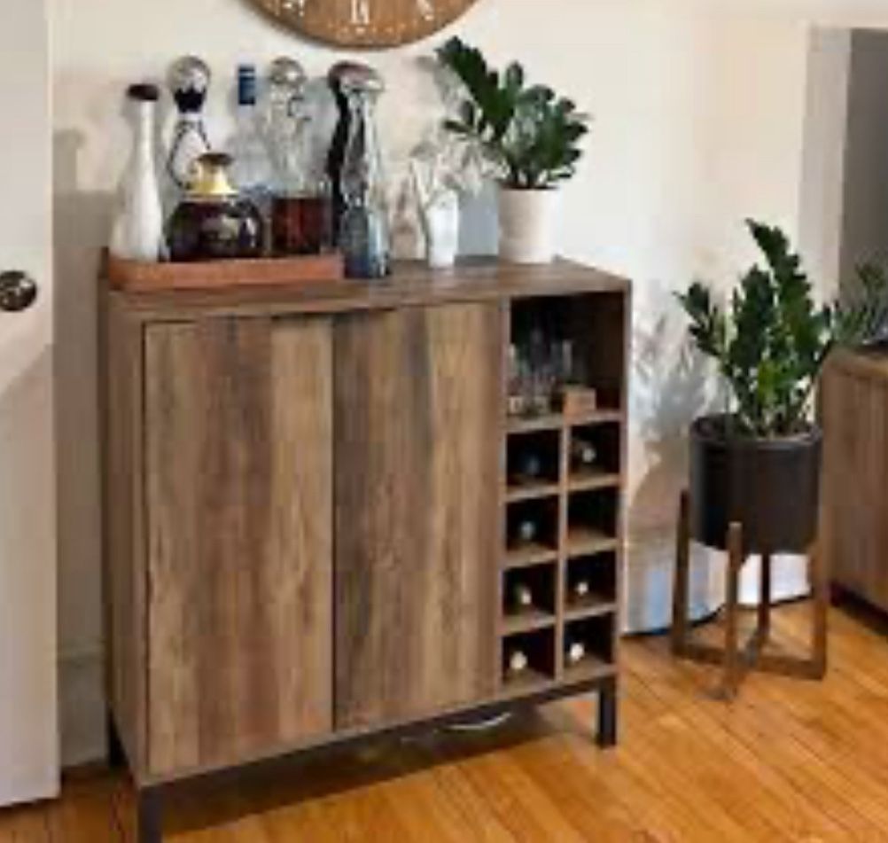 Sideboard Buffet Bar with Storage Liquor Wine Cabinet with Adjustable Shelf