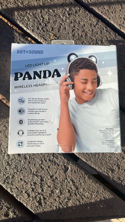 Led Light Up Panda Wireless Headphones