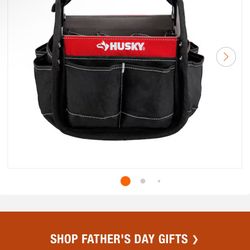 Husky 10 in. 15 Pocket Open Top Tool Bag