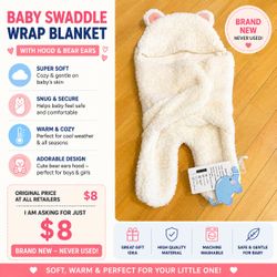Baby swaddle wrap up blanket