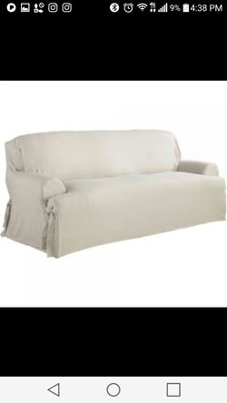 White Sofa couch cover