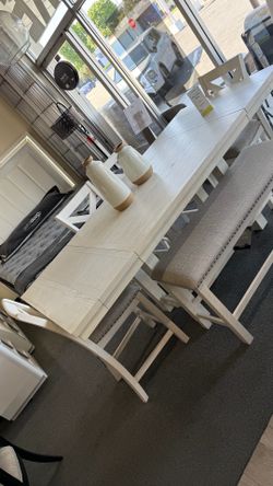 6Pc High Counter Dining Set