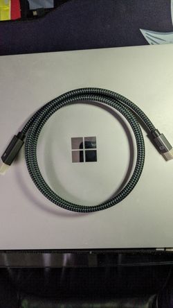 Thunderbolt to DisplayPort Cable Compatible with MacBook Air/Pro, Surface Pro/Dock and More - Space Grey