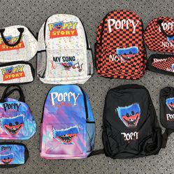 399 Pcs Mix Lot Of Backpacks / Lunch Bag / Pencil Case
