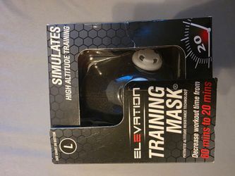 Elevation Training Mask 20 Simulates High Altitude Training Black Large NIB