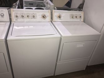KENMORE SET WASHER AND DRYER Works great and warranty for 3 month Funcionando bien y garantía de 3 meses Delivery and installation available