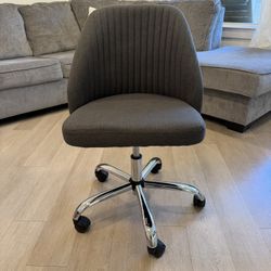 Armless Office Chair with Wheels