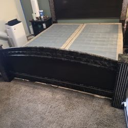 King Size Bed Frame w/box springs
