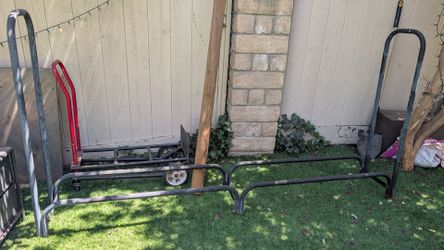 Metal firewood storage