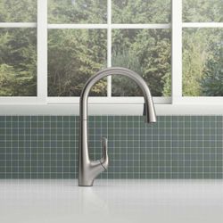 NEW - Kohler Bevin Stainless Steel - Pull-Down Kitchen Faucet - Retail $179
