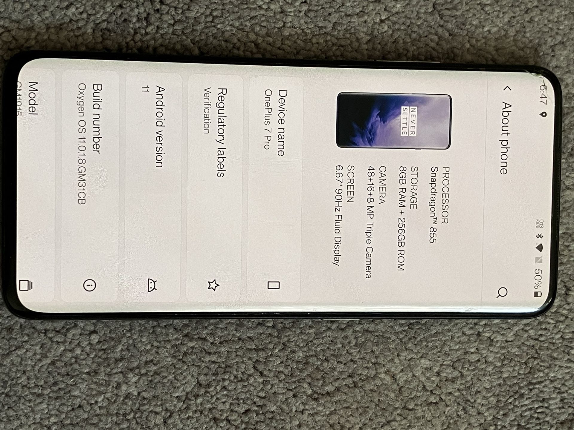 OnePlus 7Pro 256GB Unlocked