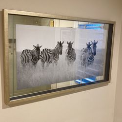 Zebra Picture Frame $40