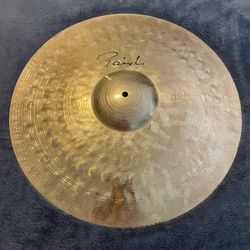 Used Paiste Signature 21” Dry Heavy Ride With Free Boom Stand