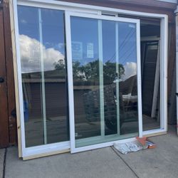 New Patio Door Vinyl Slide Size W95 H79.1/2 Screen Lock With Key New Construction $775 