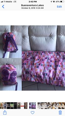 Girl sleeping bag