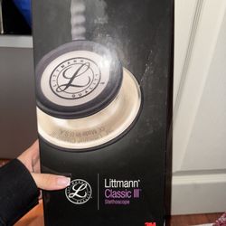 3M Littmann Classic III Monitoring Stethoscope, 5870, More Than 2X as Loud, Weighs Less, Stainless Steel Rainbow-Finish Chestpiece, 27" Black Tube, St