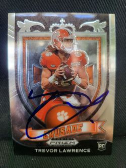 Trevor Lawrence signed rookie card
