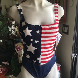 American Flag Swim Suit