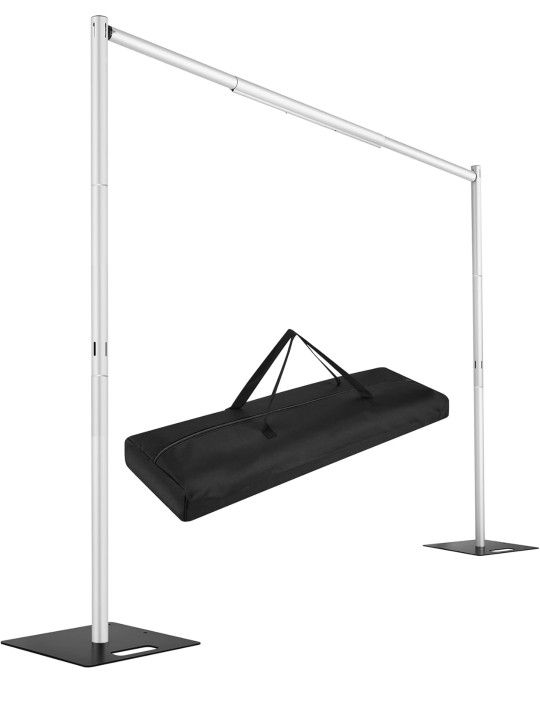 Pipe and Drape Backdrop Stand,8ft x 10ft Backdrop Stand, Adjustable Metal Heavy Duty Wedding Background for Parties Birthday Party Baby Shower Wedding