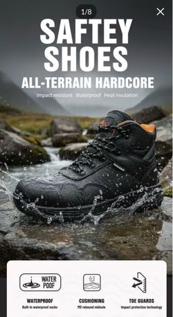 Jerko Heavy-Duty Waterproof Work Boots: Anti-Slip & Impact Protection for Ultimate Safety