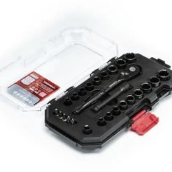 Husky 100-Position 1/4 in. Drive Universal Socket Wrench Set (26-Piece)