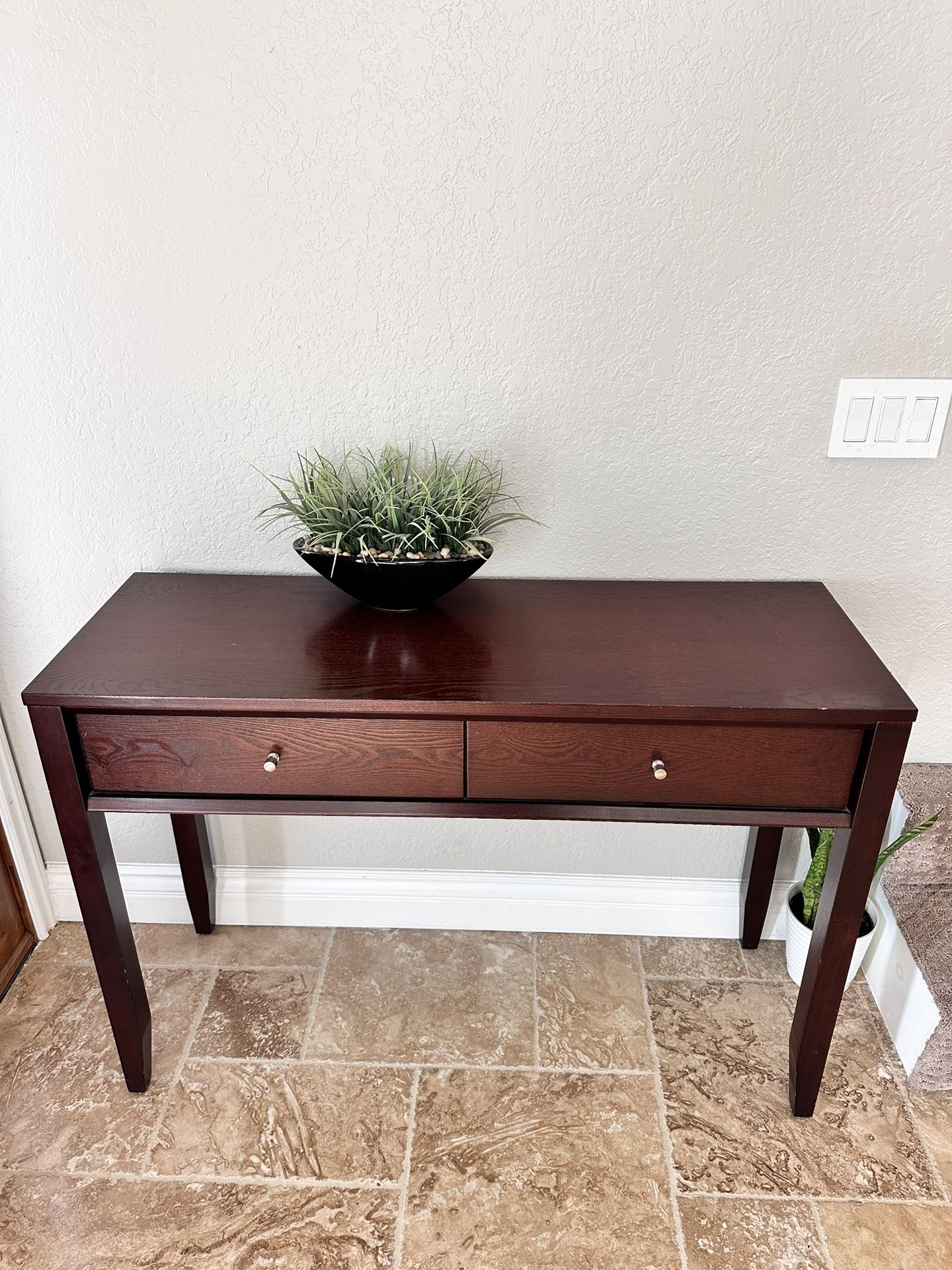 Wood Entryway Console Table